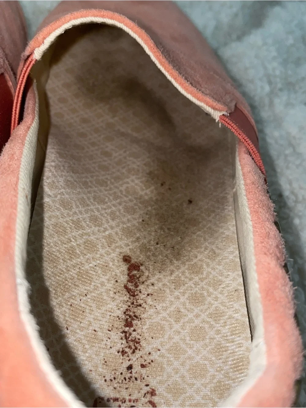 Spenco Orthotic Suede Slip On Sneaker Terracotta 10 B Women’s